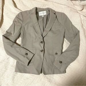 Vtg Women’s Button Front Blazer Tan Banana Republic Size 2